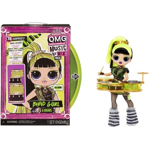 Кукла L.O.L. Surprise! OMG Remix Rock Bhad Gurl Бишкек и Ош купить в магазине игрушек LEMUR.KG доставка по всему Кыргызстану