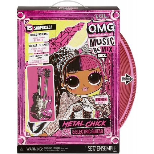 Кукла L.O.L. Surprise! OMG Remix Rock Metal Chick Бишкек и Ош купить в магазине игрушек LEMUR.KG доставка по всему Кыргызстану
