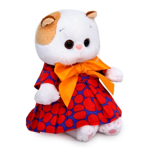 Мягкая игрушка Кошечка Ли-Ли Baby в платье с оранжевым бантом Бишкек и Ош купить в магазине игрушек LEMUR.KG доставка по всему Кыргызстану